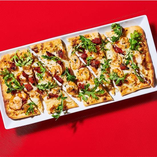 Order Shrimp Scampi Flatbread food online from Dave & Buster store, Gainesville on bringmethat.com