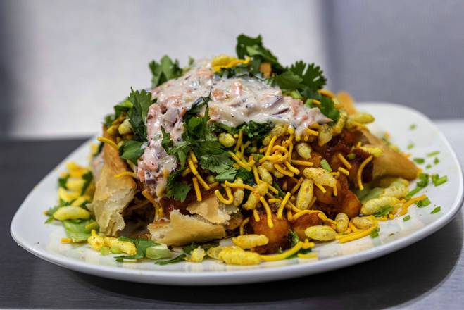 Order Samosa Chaat food online from Hot Masala Bistro store, Camp Hill on bringmethat.com