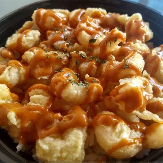 Order Piri Kara ( Spicy Fried Shrimp) with Rice. food online from Aloha Japanese Bento Express store, Syracuse on bringmethat.com