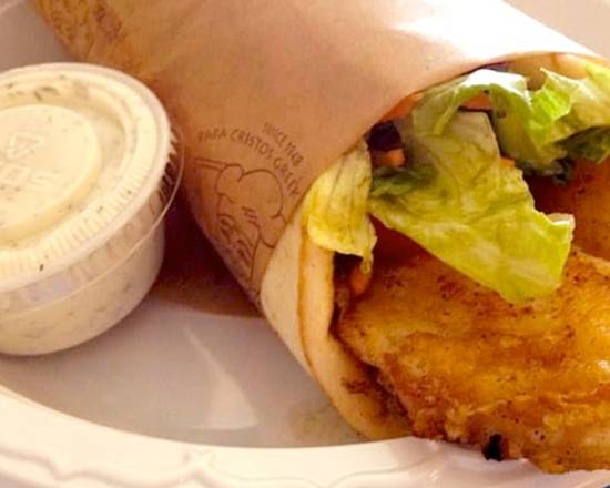 Order Fish Filet Sandwich food online from Papa Cristos Taverna store, Los Angeles on bringmethat.com