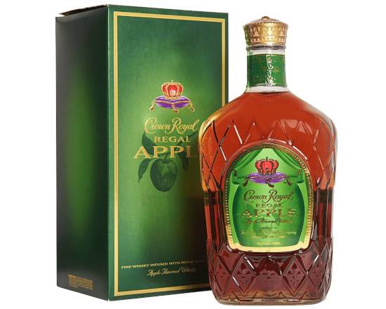 Order Crown Royal Regal Apple, 1.75L whiskey (35.0% ABV) food online from Woodbury Wine & Spirits store, ORLANDO on bringmethat.com