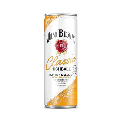 Order Jim Beam Bourbon Seltzer Classic Highball (4PK 355 ML) 135947 food online from Bevmo! store, San Luis Obispo on bringmethat.com