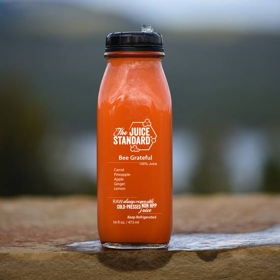Order Bee Grateful Juice 16oz food online from The Juice Standard store, Las Vegas on bringmethat.com