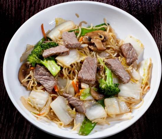 Order Beef Yakisoba food online from Akashi Japanese Restaurant store, Miami on bringmethat.com