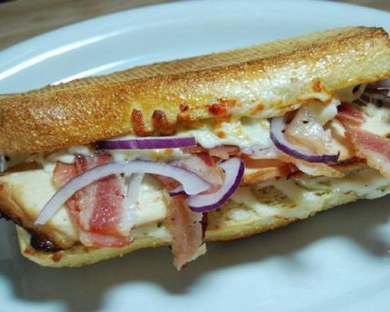 Order Chicken and Bacon Sandwich food online from Stefano's Pizza store, Mill Valley on bringmethat.com