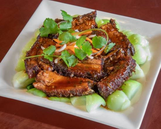 Order Braised Pork Belly food online from New Leaf Bistro store, Seattle on bringmethat.com