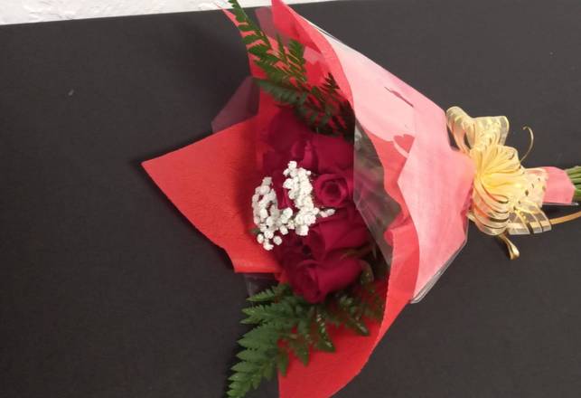 Order Dozen Red Roses Bouquet food online from Claudia's Flowers store, North Miami on bringmethat.com