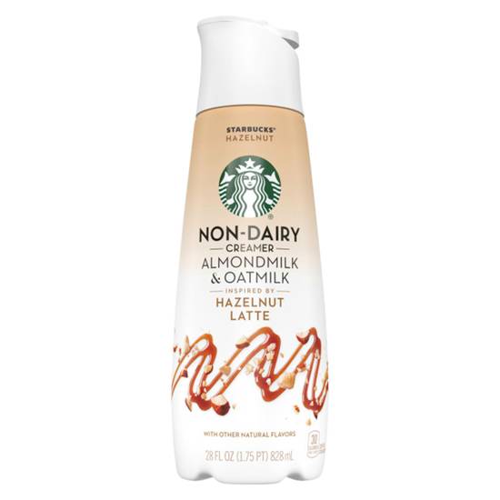 Order Starbucks Hazelnut Oat Milk Creamer 28oz Btl food online from Everyday Needs by Gopuff store, Tampa on bringmethat.com