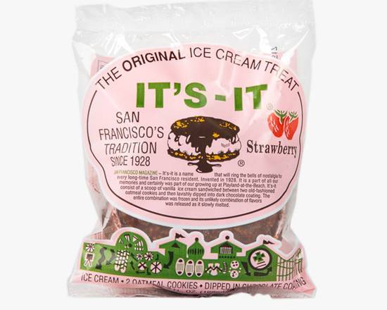 Order It's-It Strawberry Ice Cream Sandwich food online from Glenrose Liquor & Mini Mart store, Glendale on bringmethat.com