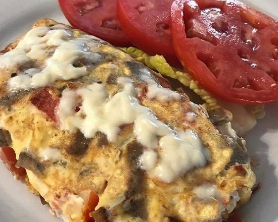 Order The Greek Omelet food online from Zachary's Restaurant store, Cape Canaveral on bringmethat.com