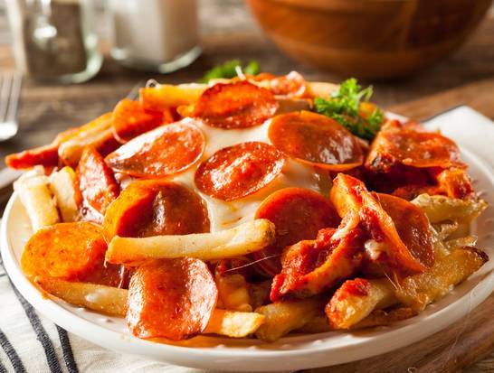 Order Pizza Fries food online from Midtown Quesadillas Snob store, New Brunswick on bringmethat.com