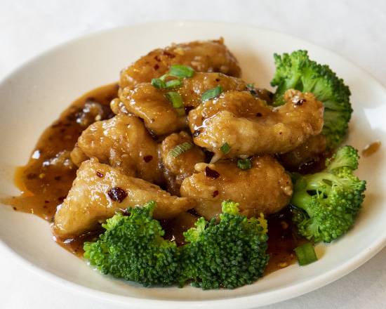 Order General Gau's Chicken with Rice food online from Guangzhou Restaurant store, Cambridge on bringmethat.com