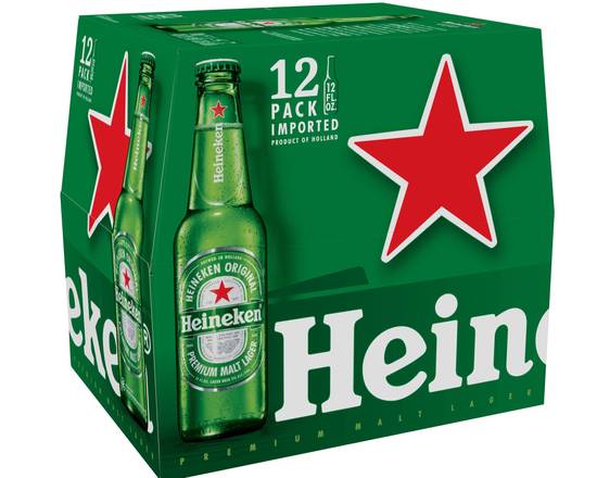 Order Heineken, 12pk-12oz bottle beer (5.0% ABV) food online from Woodbury Wine & Spirits store, ORLANDO on bringmethat.com