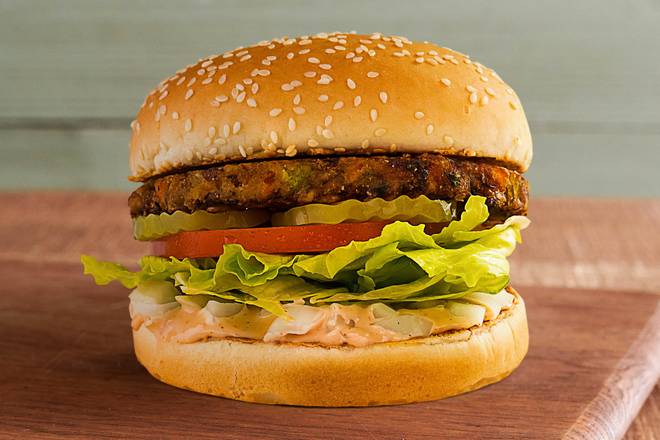 Order Veggie Burger food online from Farmer Boys store, Santa Fe Springs on bringmethat.com