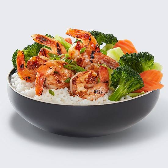 Order Shrimp Veggie Bowl food online from Waba Grill store, Claremont on bringmethat.com