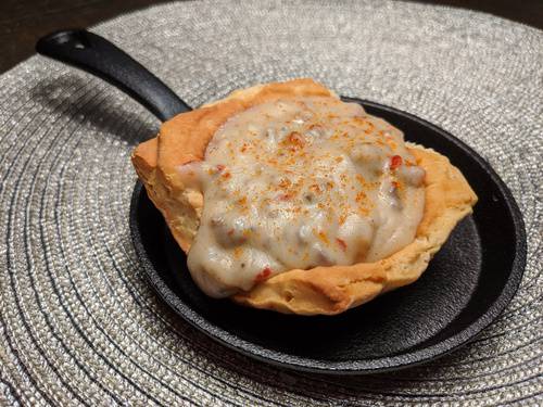 Order Biscuit and Gravy 'Ton food online from Wonton Jon's store, Omaha on bringmethat.com
