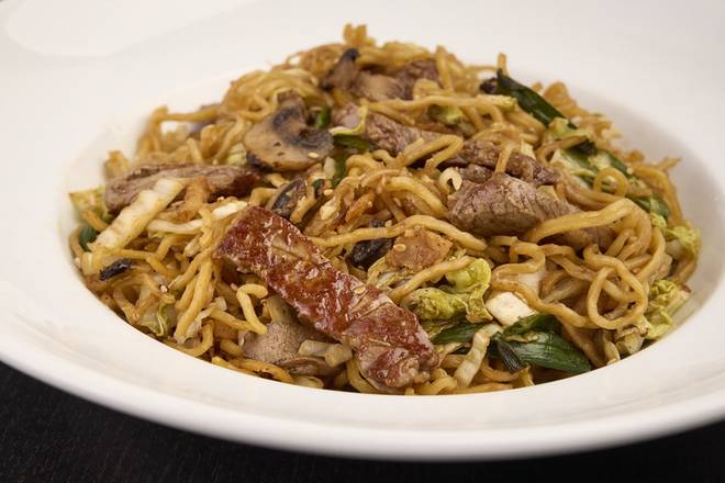 Order STEAK YAKISOBA food online from RA Sushi Bar store, Las Vegas on bringmethat.com