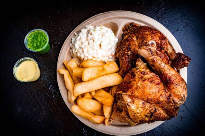 Order 1/2 Chicken (Dark Meat Only) food online from El Pollo Rico store, Silver Spring on bringmethat.com