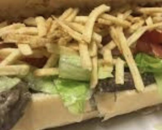 Order Sándwich  Pan con Bisteck food online from Arepa One store, Hialeah on bringmethat.com