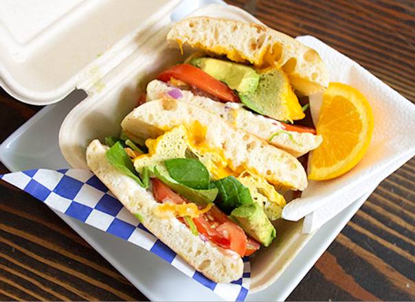 Order Vegetarian Breakfast Sandwich  food online from Mama D Coffee store, Waukesha on bringmethat.com
