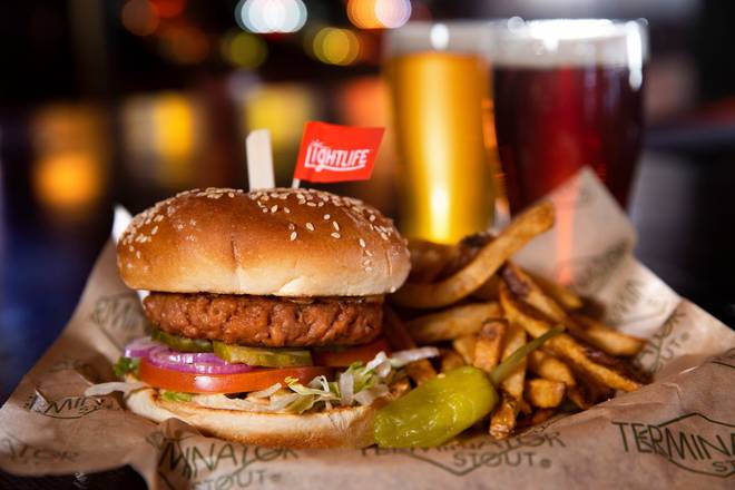 Order Mystic 18 Vegan Burger food online from McMenamins Courtyard Restaurant at Kennedy School store, Portland on bringmethat.com