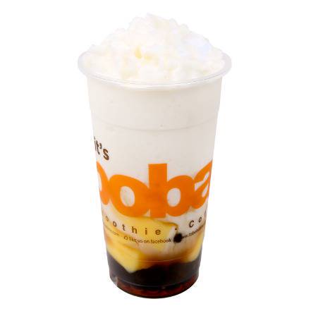 Order #2 Frosty Milk with Honey Boba and Pudding food online from Boba Time store, Los Angeles on bringmethat.com