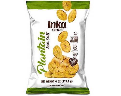 Order Inka Plantain Sea Salt  Chips 4oz food online from George's Market store, San Francisco on bringmethat.com