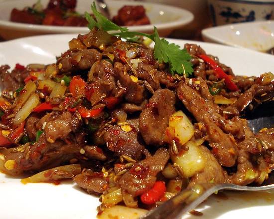 Order 6.2 Sauteed Beef with Cumin 孜然牛肉 food online from Shandong Bao House store, Seattle on bringmethat.com