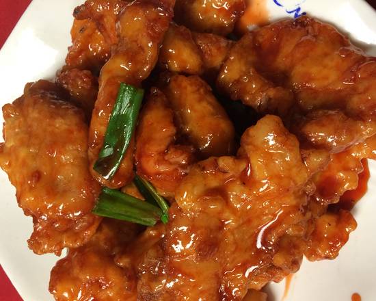 Order 56. Fish Tender in Sweet and Sour Sauce food online from Mulan Asian Bistro store, Memphis on bringmethat.com