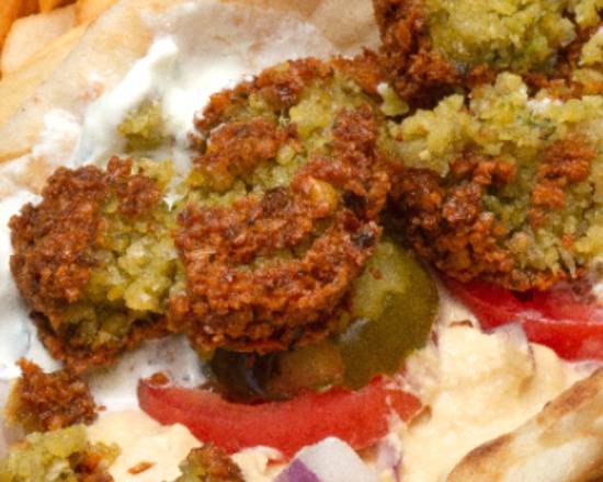 Order Falafel Sandwich food online from La La Gyros store, Tampa on bringmethat.com