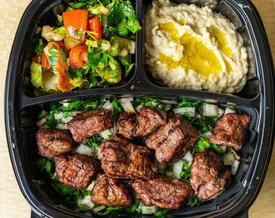 Order Beef Kabab Platter food online from Kabab2Go store, Charlotte on bringmethat.com