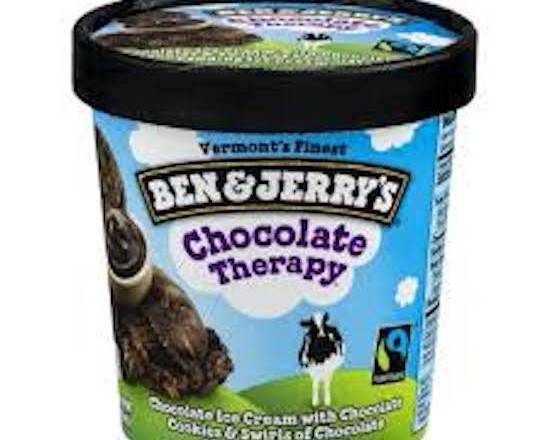 Order Ben & Jerry's Chocolate Therapy Pint food online from George's Market store, San Francisco on bringmethat.com