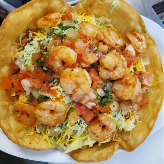 Order Shrimp Fajita Taco Salad food online from Cilantros store, Maricopa on bringmethat.com