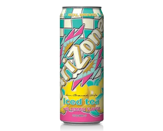 Order Arizona Iced tea with Lemon flavor 23oz Can food online from Fresko Market store, Miami on bringmethat.com