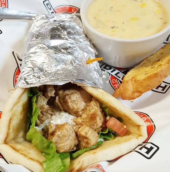 Order Greek Chicken Pita food online from Dilworth Neighborhood Grille store, Charlotte on bringmethat.com