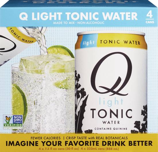 Order Q Mixers Light Tonic Water, 7.5 OZ Cans, 4 CT food online from Cvs store, LINCOLN on bringmethat.com