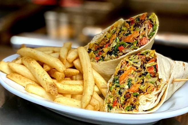 Order SOUTHWEST VEGGIE WRAP food online from 54th Street Restaurant & Drafthouse store, Live Oak on bringmethat.com