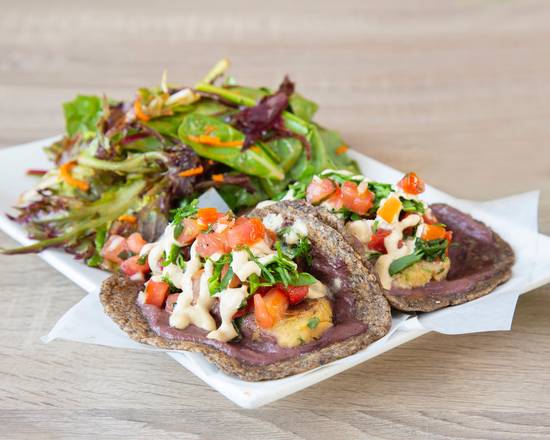 Order Falafel Tacos food online from Trilogy Sanctuary store, La Jolla on bringmethat.com