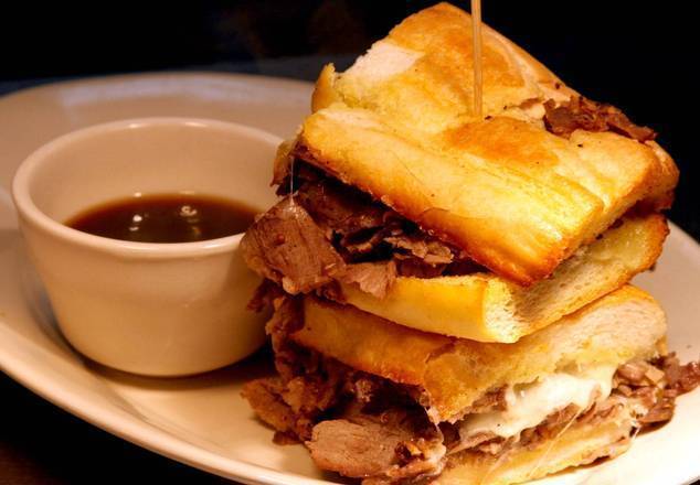 Order Traditional French Dip Sandwich food online from Harold Seltzer Steakhouse store, St. Petersburg on bringmethat.com