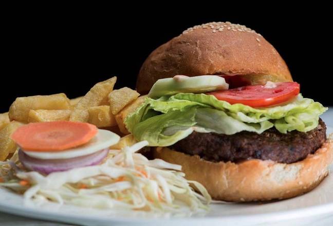 Order Beef Burger food online from Taste Of The Islands Restaurant & Grill store, Saint Petersburg on bringmethat.com