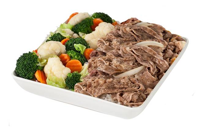 Order Large Original Gyudon Beef with Veggie food online from Yoshinoya store, Temple City on bringmethat.com