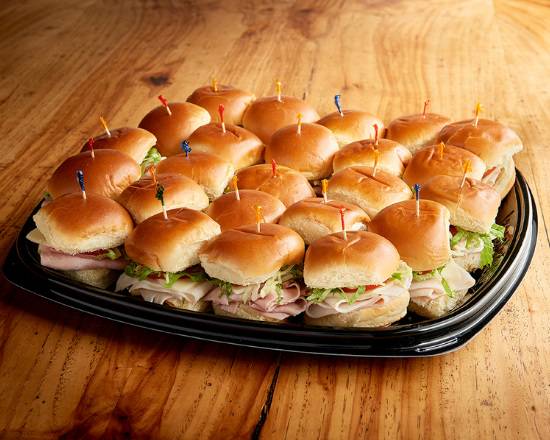 Order Deli Sliders Tray (3750 cal) food online from Jason Deli store, Decatur on bringmethat.com