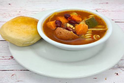 Order Minestrone Soup food online from Selma Chicago Pizzeria store, Rancho Santa Margarita on bringmethat.com