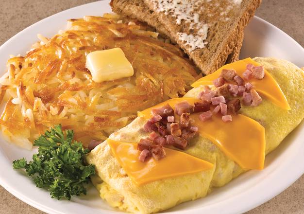 Order Ham and Cheese Omelette food online from Fryn' Pan store, Fargo on bringmethat.com
