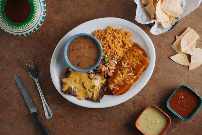 Order Steak and Enchiladas food online from Monterey Little Mexico store, Temple on bringmethat.com