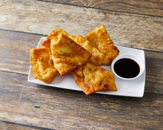 Order Crab Rangoon (5 pieces) food online from Joy Yee's Noodles store, Naperville on bringmethat.com