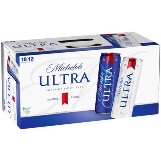 Order MICHELOB ULTRA 18-12OZ CANS food online from Rocky Liquor store, Claremont on bringmethat.com