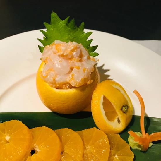 Order Scallops with Mayonnaise in an Orange food online from Matsuhisa store, Beverly Hills on bringmethat.com