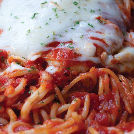 Order Chicken Parmigiana food online from Rosati's Pizza store, Vernon Hills on bringmethat.com