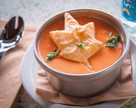 Order Tomato Bisque Soup food online from Tin Leaf Fresh Kitchen store, Carlsbad on bringmethat.com